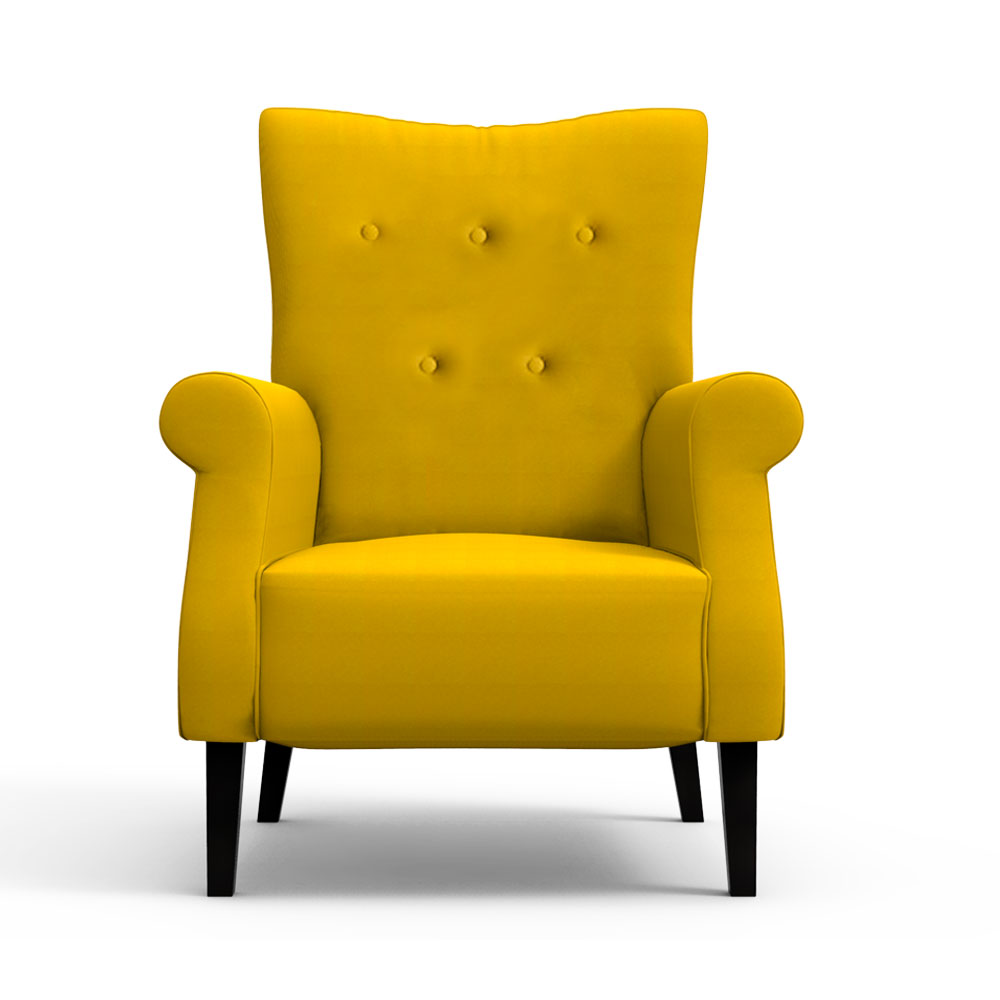 Canary Yellow High Back Chair